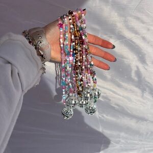 Preppy Mirrorball Car Charm